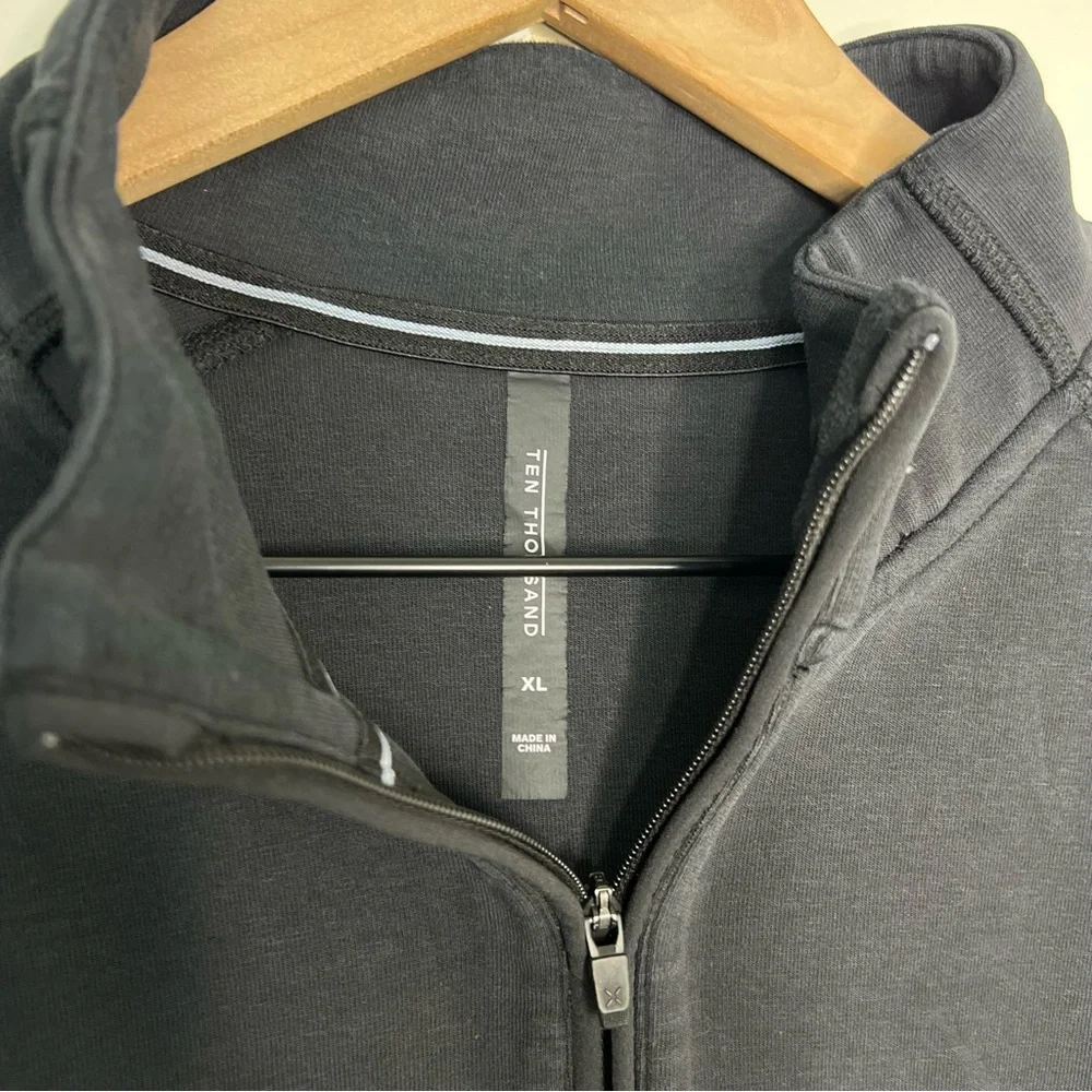 Ten Thousand Recover Mock Neck Sweatshirt Men's Size XL Black Casual Athleisure - Picture 4 of 5